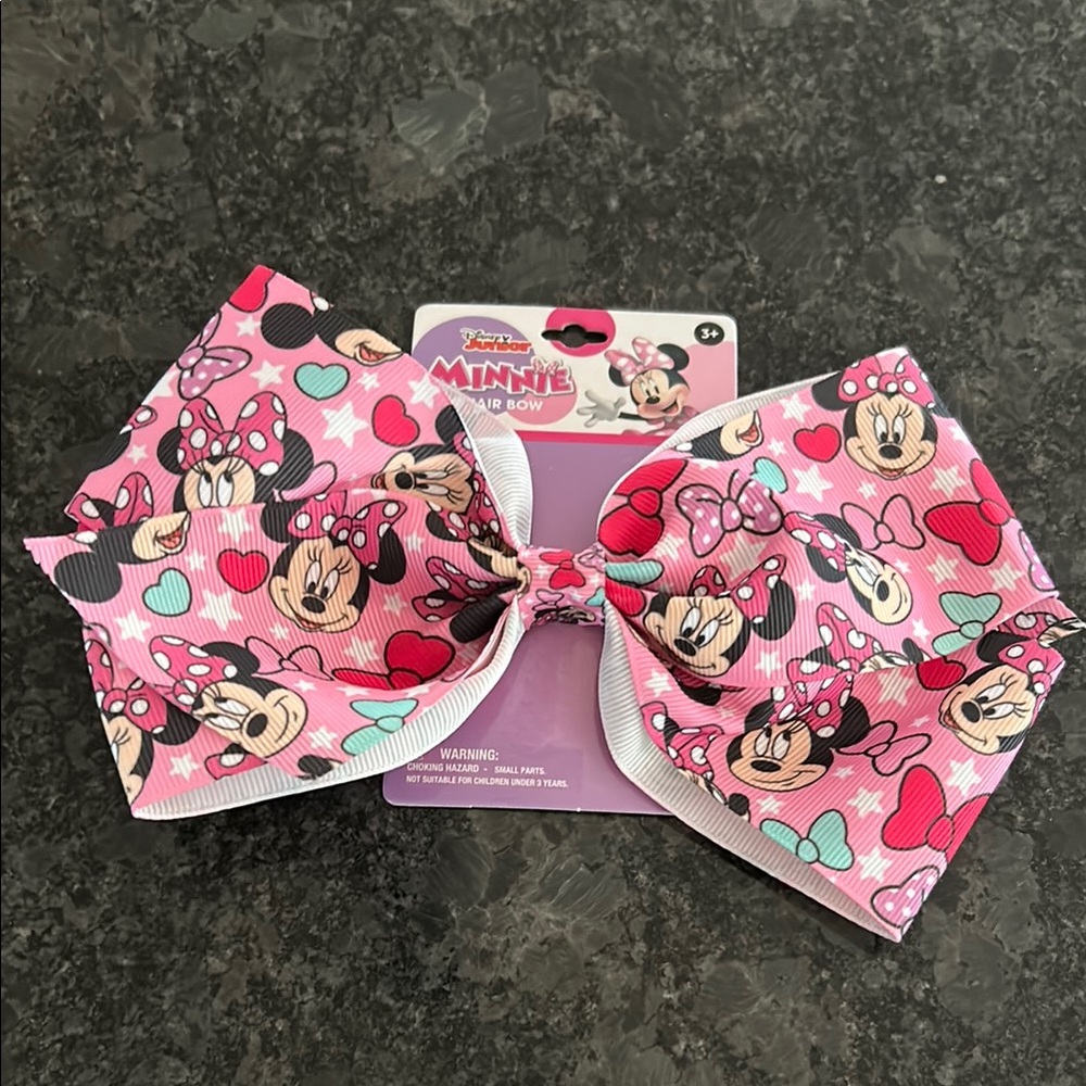 Disney Minnie Mouse Pink Hair Bow